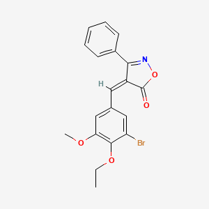 4-(3-bromo-4-ethoxy-5-methoxybenzylidene)-3-phenyl-5(4H)-isoxazolone