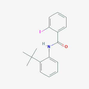 molecular formula C17H18INO B3636839 N-(2-tert-butylphenyl)-2-iodobenzamide CAS No. 618442-08-3