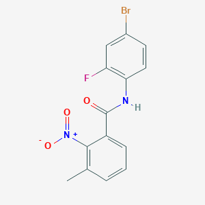 N-(4-bromo-2-fluorophenyl)-3-methyl-2-nitrobenzamide