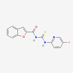 N-[(5-iodopyridin-2-yl)carbamothioyl]-1-benzofuran-2-carboxamide