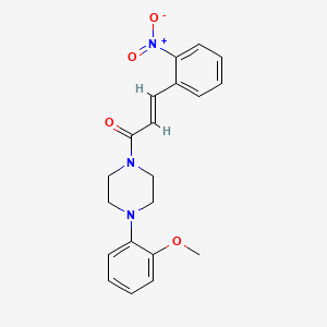 (E)-1-[4-(2-METHOXYPHENYL)PIPERAZINO]-3-(2-NITROPHENYL)-2-PROPEN-1-ONE