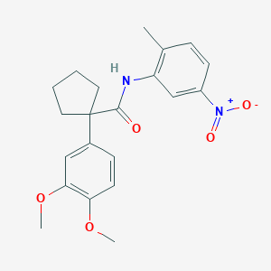 1-(3,4-dimethoxyphenyl)-N-(2-methyl-5-nitrophenyl)cyclopentane-1-carboxamide