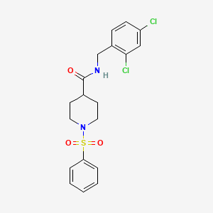 N-(2,4-dichlorobenzyl)-1-(phenylsulfonyl)-4-piperidinecarboxamide