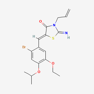 3-allyl-5-(2-bromo-5-ethoxy-4-isopropoxybenzylidene)-2-imino-1,3-thiazolidin-4-one