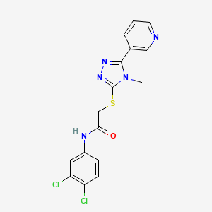 N-(3,4-dichlorophenyl)-2-{[4-methyl-5-(pyridin-3-yl)-4H-1,2,4-triazol-3-yl]sulfanyl}acetamide