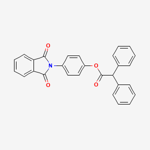 4-(1,3-dioxo-1,3-dihydro-2H-isoindol-2-yl)phenyl diphenylacetate