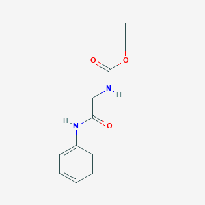 molecular formula C13H18N2O3 B363698 Tert-butyl n-[(phenylcarbamoyl)methyl]carbamate CAS No. 27904-92-3