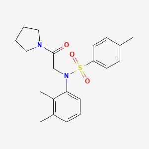 N-(2,3-dimethylphenyl)-4-methyl-N-[2-oxo-2-(1-pyrrolidinyl)ethyl]benzenesulfonamide