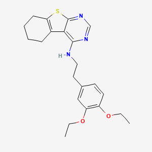 N-(3,4-DIETHOXYPHENETHYL)-N-(5,6,7,8-TETRAHYDRO[1]BENZOTHIENO[2,3-D]PYRIMIDIN-4-YL)AMINE