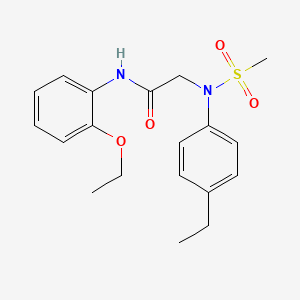 N-(2-ethoxyphenyl)-2-(4-ethyl-N-methylsulfonylanilino)acetamide