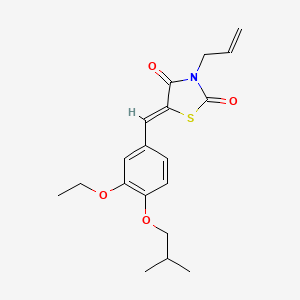 3-allyl-5-(3-ethoxy-4-isobutoxybenzylidene)-1,3-thiazolidine-2,4-dione