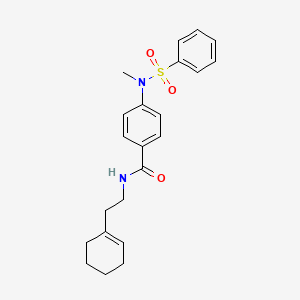 N-[2-(1-cyclohexen-1-yl)ethyl]-4-[methyl(phenylsulfonyl)amino]benzamide