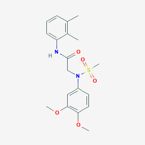 N~2~-(3,4-dimethoxyphenyl)-N-(2,3-dimethylphenyl)-N~2~-(methylsulfonyl)glycinamide