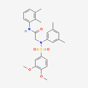 N~2~-[(3,4-dimethoxyphenyl)sulfonyl]-N~1~-(2,3-dimethylphenyl)-N~2~-(3,5-dimethylphenyl)glycinamide