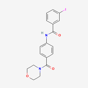 3-iodo-N-[4-(4-morpholinylcarbonyl)phenyl]benzamide