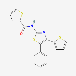 N-[5-phenyl-4-(2-thienyl)-1,3-thiazol-2-yl]-2-thiophenecarboxamide