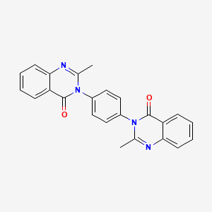 molecular formula C24H18N4O2 B3637220 3,3'-(1,4-phenylene)bis(2-methyl-4(3H)-quinazolinone) 