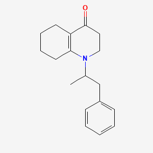 1-(1-phenylpropan-2-yl)-2,3,5,6,7,8-hexahydroquinolin-4-one