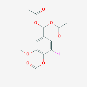 (ACETYLOXY)[4-(ACETYLOXY)-3-IODO-5-METHOXYPHENYL]METHYL ACETATE