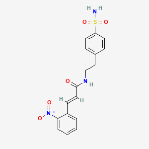 (E)-N-[4-(AMINOSULFONYL)PHENETHYL]-3-(2-NITROPHENYL)-2-PROPENAMIDE