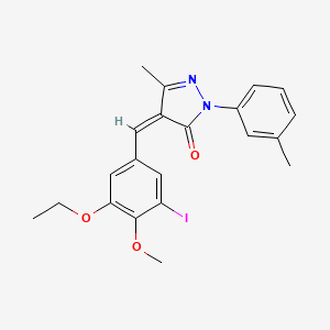 4-(3-ethoxy-5-iodo-4-methoxybenzylidene)-5-methyl-2-(3-methylphenyl)-2,4-dihydro-3H-pyrazol-3-one