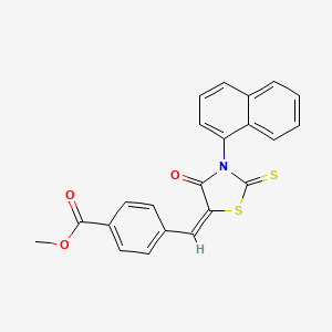 methyl 4-{[3-(1-naphthyl)-4-oxo-2-thioxo-1,3-thiazolidin-5-ylidene]methyl}benzoate