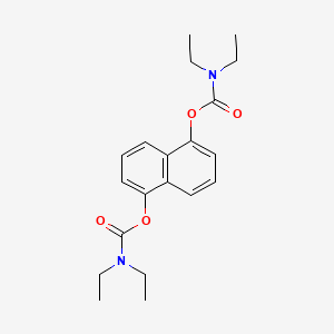 molecular formula C20H26N2O4 B3637419 5-[(diethylcarbamoyl)oxy]naphthalen-1-yl N,N-diethylcarbamate 