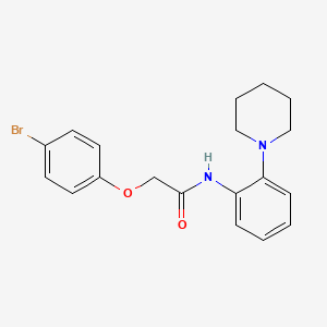 2-(4-bromophenoxy)-N-[2-(1-piperidinyl)phenyl]acetamide