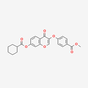 Methyl 4-[7-(cyclohexanecarbonyloxy)-4-oxochromen-3-yl]oxybenzoate