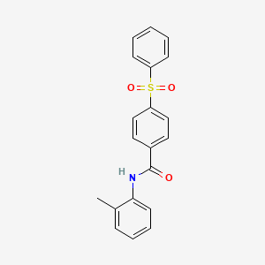 4-(benzenesulfonyl)-N-(2-methylphenyl)benzamide