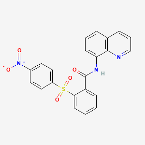 2-[(4-nitrophenyl)sulfonyl]-N-8-quinolinylbenzamide