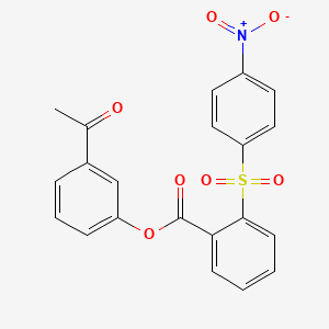 3-acetylphenyl 2-[(4-nitrophenyl)sulfonyl]benzoate