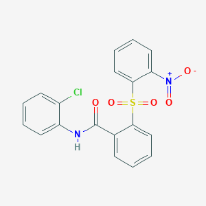 N-(2-chlorophenyl)-2-[(2-nitrophenyl)sulfonyl]benzamide