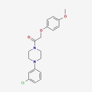 1-(3-chlorophenyl)-4-[(4-methoxyphenoxy)acetyl]piperazine