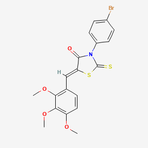 3-(4-bromophenyl)-2-thioxo-5-(2,3,4-trimethoxybenzylidene)-1,3-thiazolidin-4-one