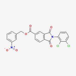 molecular formula C22H12Cl2N2O6 B3637694 3-nitrobenzyl 2-(2,3-dichlorophenyl)-1,3-dioxo-5-isoindolinecarboxylate 