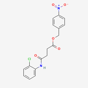 4-nitrobenzyl 4-[(2-chlorophenyl)amino]-4-oxobutanoate