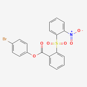 4-bromophenyl 2-[(2-nitrophenyl)sulfonyl]benzoate