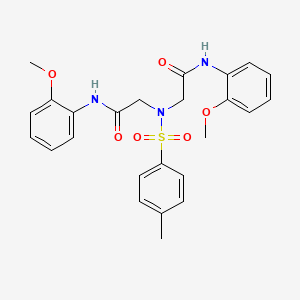 2-[[2-(2-methoxyanilino)-2-oxoethyl]-(4-methylphenyl)sulfonylamino]-N-(2-methoxyphenyl)acetamide