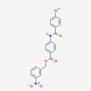 3-nitrobenzyl 4-[(4-methoxybenzoyl)amino]benzoate