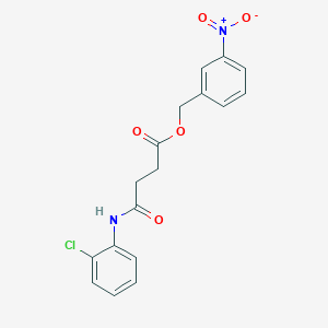 3-nitrobenzyl 4-[(2-chlorophenyl)amino]-4-oxobutanoate