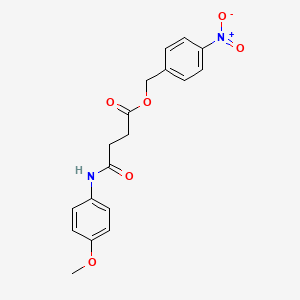 molecular formula C18H18N2O6 B3637815 4-nitrobenzyl 4-[(4-methoxyphenyl)amino]-4-oxobutanoate 