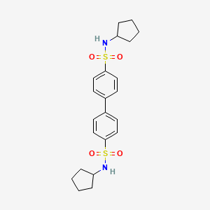 N-cyclopentyl-4-[4-(cyclopentylsulfamoyl)phenyl]benzenesulfonamide