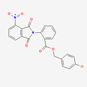 4-bromobenzyl 2-(4-nitro-1,3-dioxo-1,3-dihydro-2H-isoindol-2-yl)benzoate