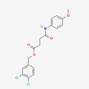 (3,4-Dichlorophenyl)methyl 4-(4-methoxyanilino)-4-oxobutanoate