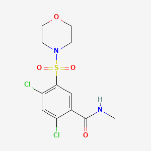 2,4-dichloro-N-methyl-5-morpholin-4-ylsulfonylbenzamide