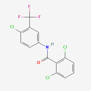 2,6-dichloro-N-[4-chloro-3-(trifluoromethyl)phenyl]benzamide