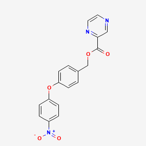 4-(4-nitrophenoxy)benzyl 2-pyrazinecarboxylate