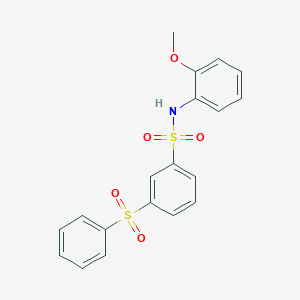 3-(benzenesulfonyl)-N-(2-methoxyphenyl)benzenesulfonamide