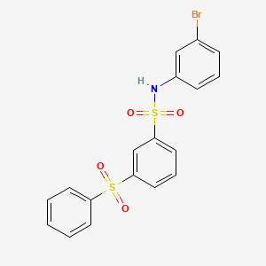 3-(benzenesulfonyl)-N-(3-bromophenyl)benzenesulfonamide